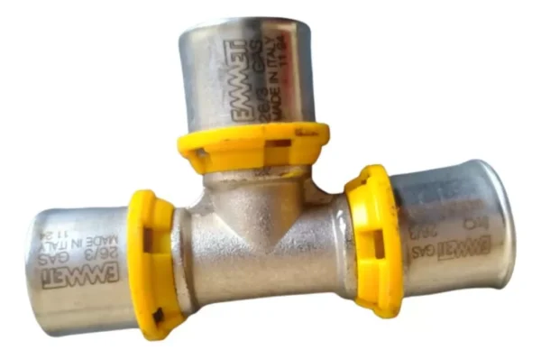 TEE para GÁS 26mmX26mmX26mm MULTI
